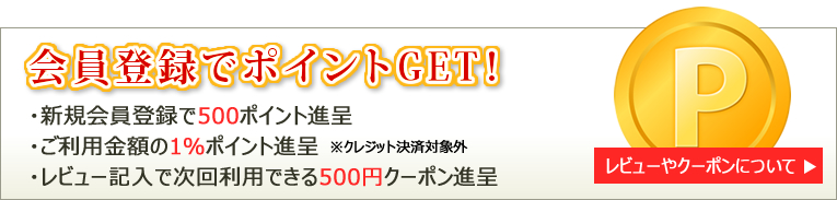 ポイント、レビューについて